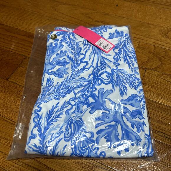 Lilly Pulitzer Kelly High Rise Skinny Ankle Pant Womens Size 10 Resort White NWT - Picture 2 of 4